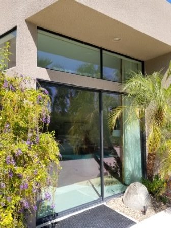 Atrium windows recently cleaned in Yucaipa, California