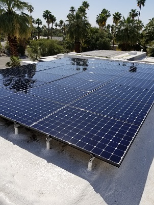 solar panel cleaning in Palm Desert, California